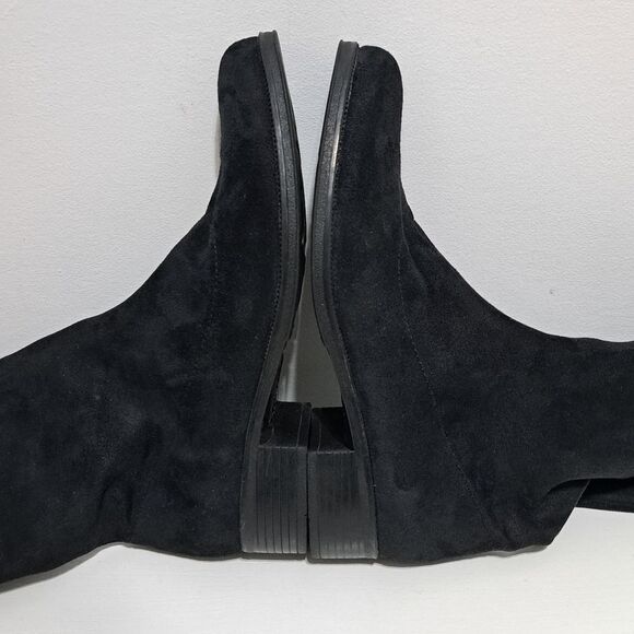 Bussola Siena Whimsygoth Microtec Soft Suede Goth Riding Boots 39 US 8-8:5 Black - Picture 9 of 17